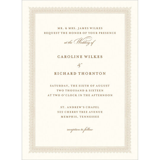 Elegant Border Invitations